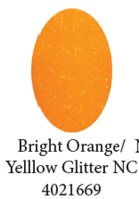 U2 Bright Acrylics Color Powder - Bright Orange/Yellow Glitter NC