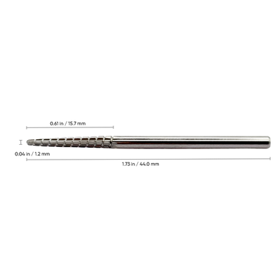 Titanium Under Nail Cleaner Safety Nail Carbide Bit -  3/32" Shank