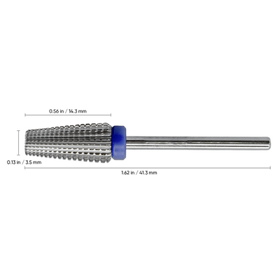 Titanium Volcano Tapered Carbide Bit - (MEDIUM / SILVER) 3/32" Shank
