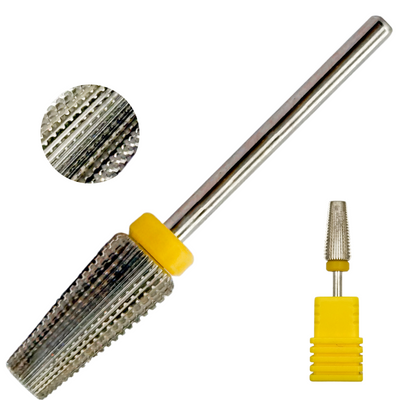 Titanium Volcano Tapered Carbide Bit - (X FINE / SILVER) 3/32" Shank