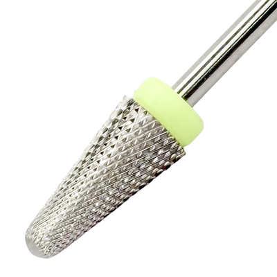 Titanium Tornado Radius-End Burrs Carbide Bit - (Xtra FINE / SILVER) 3/32" Shank