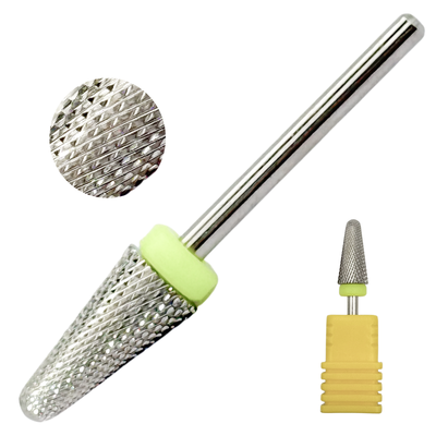 Titanium Tornado Radius-End Burrs Carbide Bit - (Xtra FINE / SILVER) 3/32" Shank