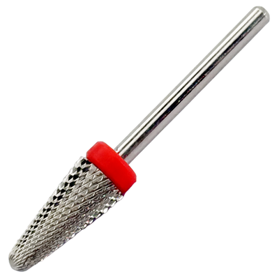 Titanium Tornado Radius-End Burrs Carbide Bit - ( FINE / SILVER) 3/32" Shank