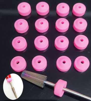 Nail Drill Handpiece Protection Pink Caps Used on 3/32" Carbide Bit