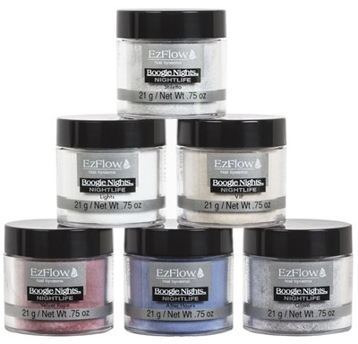 EzFlow Boogie Nights Glitter Acrylic Powder - 21g / .075 oz