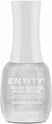 Entity Color Couture Soak Off Gel ADORNED IN PEARLS  - 15 mL / .5 fl oz