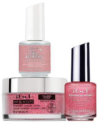 ibd Gel & Dip & Lacquer Trio Set Debutante Ball