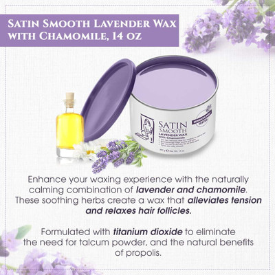 Satin Smooth Lavende Wax with Chamomile - 14oz