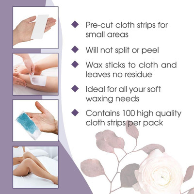 Satin Smooth Small Non-Woven Cloth Waxing Strips