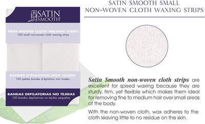 Satin Smooth Small Non-Woven Cloth Waxing Strips