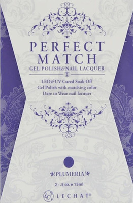LeChat Perfect Match Gel Polish & Nail Lacquer Plumeria - .5oz