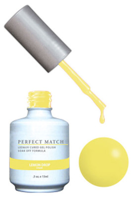 LeChat Perfect Match Gel Polish & Nail Lacquer Lemon Drop - .5oz