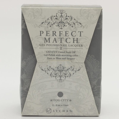 LeChat Perfect Match Gel Polish & Nail Lacquer Fog City  - .5oz