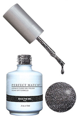 LeChat Perfect Match Gel Polish & Nail Lacquer Rock The Mic - .5oz