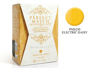 LeChat Perfect Match Gel Polish & Nail Lacquer Electric Daisy - .5oz