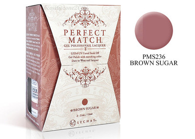 LeChat Perfect Match Gel Polish & Nail Lacquer Brown Sugar - .5oz