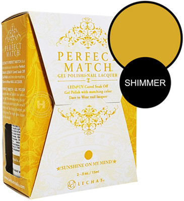 LeChat Perfect Match Gel Polish & Nail Lacquer Sunshine On My Mind - .5oz