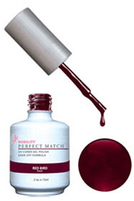 LeChat Perfect Match Gel Polish & Nail Lacquer Red Bird - .5oz