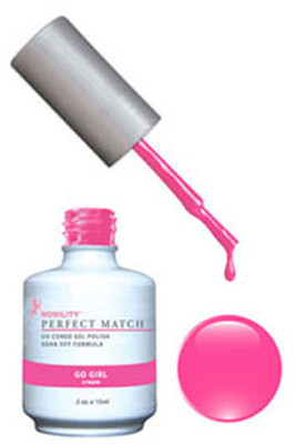 LeChat Perfect Match Gel Polish & Nail Lacquer Neon Go Girl - .5oz