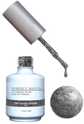 LeChat Perfect Match Gel Polish & Lacquer The Silver Screen - .5oz