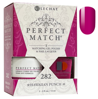 LeChat Perfect Match Gel Polish & Nail Lacquer Hawaiian Punch - .5oz