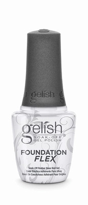Gelish Foundation Flex Soak-Off Rubber Base Nail Gel Clear - 15 mL / .5 fl. Oz.