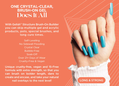 Gelish HEMA-Free Brush-On Builder Clear Gel - 15 mL / .5 fl oz