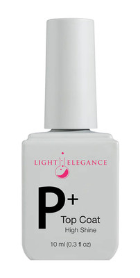 Light Elegance P+ High Shine Soak-off Top Coat - 10 ml