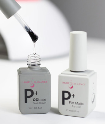Light Elegance P+ Flat Matte Soak-off Top Coat - 10 ml