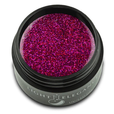 Light Elegance UV/LED Glitter Gel Red Rose - .57 oz (17 ml)