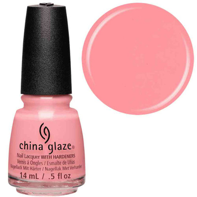 China Glaze Nail Polish Lacquer Eat, Pink, Be Merry -.5oz