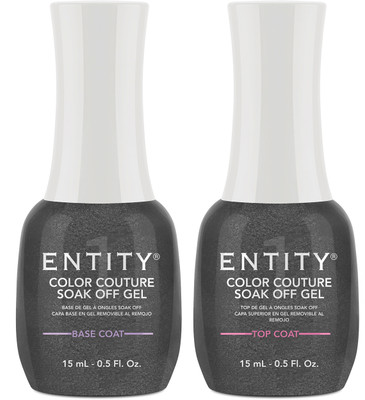 Entity Color Couture Soak Off Gel TOP & BASE DUO