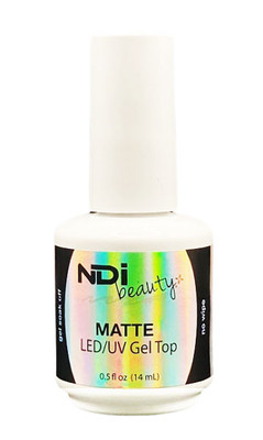 NDi beauty Matte LED/UV No Wipe Gel Top - .5 oz