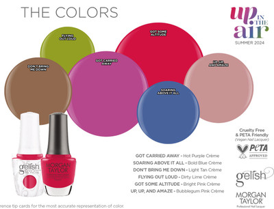 Gelish TRIO Of A Kind Summer 2024 Up In The Air Collection (Gel & Lacquer & Dip)