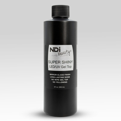 NDi beauty Super Shiny LED/UV No Wipe Gel Top - 8 fl oz (236 mL)