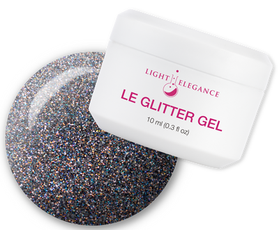 Light Elegance UV/LED Glitter Gel Midnight Melancholy - 10 ml Light Elegance UV/LED Glitter Gel Midnight Melancholy - 10 ml