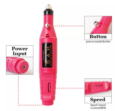 Professional Portable Electric Manicure & Pedicure Drill - USB Plug