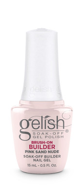 Gelish HEMA-Free Brush-On Builder Pink Sand Nude - 15 mL / .5 fl oz