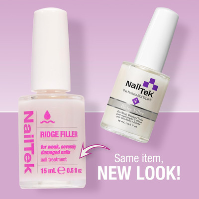 NailTek Ridge Filler Formula 4 - For Weak & Damaged Nails, 0.5 fl oz