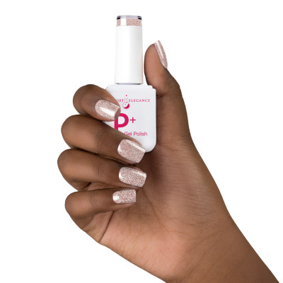 Light Elegance P+ Glitter Gel Polish Nudie - 10 ml