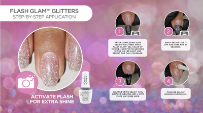 Gelish flash GLAM Glitter Gel Polish My Best Selfie - 15 mL / .5 fl oz