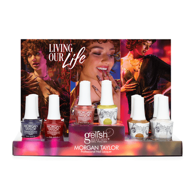 Gelish & Morgan Taylor MIXED FALL 2025 Living Our Life collection - Mixed 12 PC Display