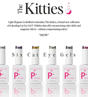 Light Elegance P+ NEW Kitties Cat Eyes Gel Polish