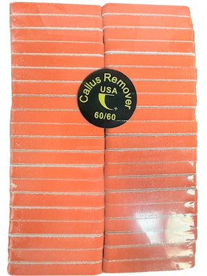Callus Remover Orange/White Buffer 60/60 Grits - 400 PCS