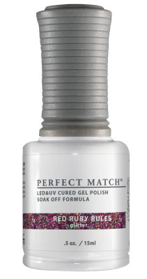 LeChat Perfect Match Gel Polish Red Ruby Rules - 0.5oz. (15ml)