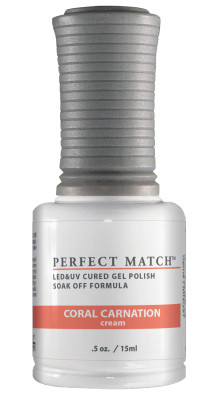 LeChat Perfect Match Gel Polish Coral Carnation - 0.5oz. (15ml)