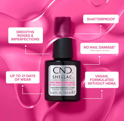 CND Shellac Epic Smoothing Base Coat - 0.42 fl. oz. / 12.5 mL