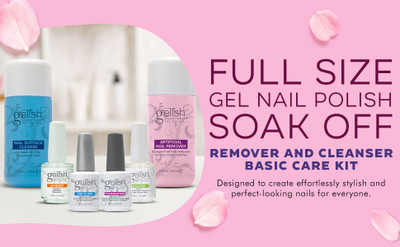 Gelish Full Size Gel Polish Soak-Off Basic Care Kit