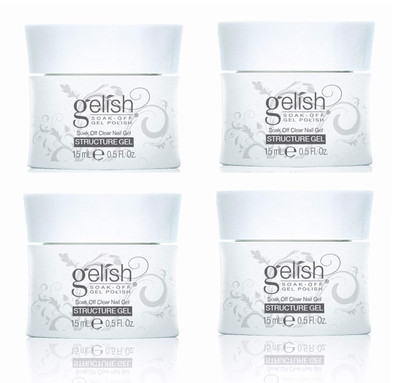 Gelish Structure Clear Gel 4 PC - .5 oz / 15ml