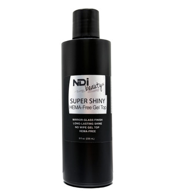 NDi beauty HEMA-Free Super Shiny No Wipe Gel Top - 8 oz